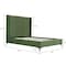 Manhattan Comfort Promenade Queen-Size Bed in Moss Green BD010-QN-MG - alternate 6